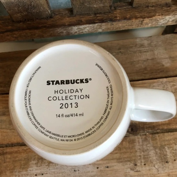 Starbucks 2013 Holiday Collection Coffee Mug 14oz - Picture 4 of 5